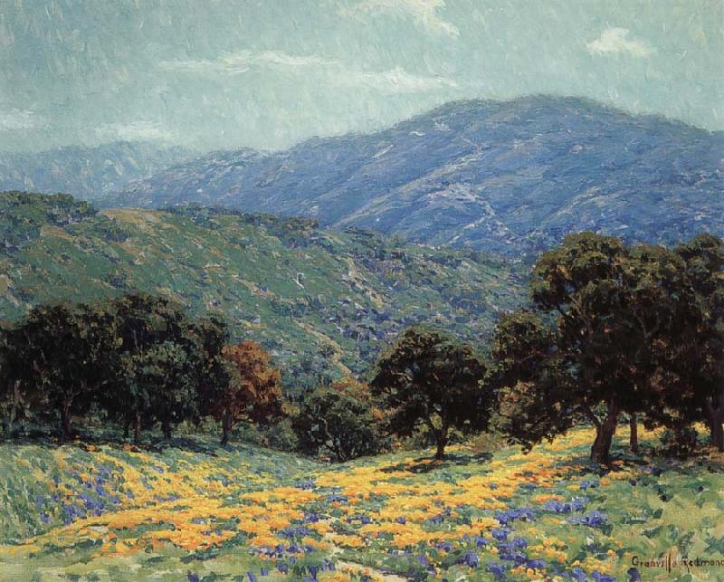 Granville Redmond Flowers Under the Oaks